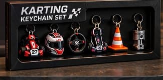 Karting keyring set (6)