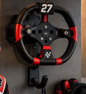 Steering-wheel wall hook