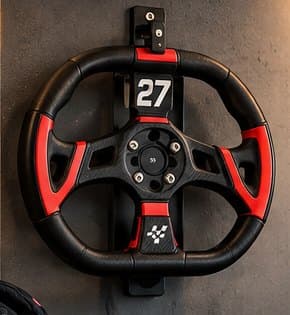 Steering-wheel wall mount