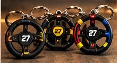 Steering-wheel keyring