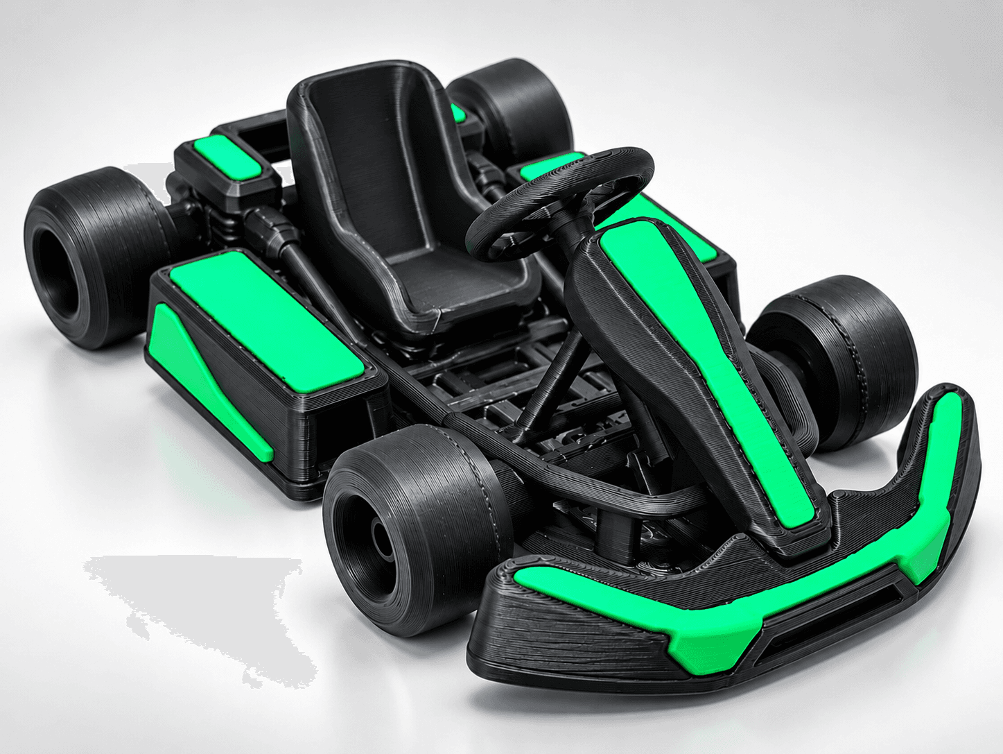 3D Printed Mini Go Kart, 12 cm Desk Display
